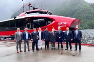 Attica Group:  Παρέλαβε το νεότευκτο catamaran Aero 2 Highspeed για τη γραμμή του Αργοσαρωνικού