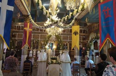 Ο Μητροπολίτης ΕΦΡΑΙΜ προεξήρχε στον Πανηγυρίζοντα Ενοριακό Ναό Αναλήψεως του Κυρίου Σπετσών