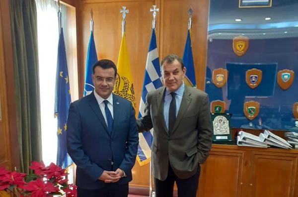 Τον Υπουργό Εθνικής Άμυνας Ν. Παναγιωτόπουλο συνάντησε ο Δήμαρχος Ύδρας Γ. Κουκουδάκης