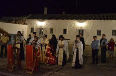 Ο Μητροπολίτης ΕΦΡΑΙΜ προεξήρχε της Ιεράς Αγρυπνίας στην Ι. Μονή του Προφήτου Ηλιού Ύδρας