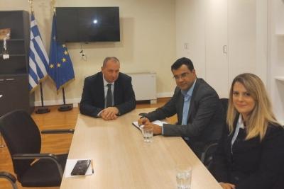 Συνάντηση   του Δημάρχου Ύδρας Γιώργου Κουκουδάκη με τον Γ. Γραμ. Δημόσιας Περιουσίας του Υπουργείου Εθνικής Οικονομίας και Οικονομικών
