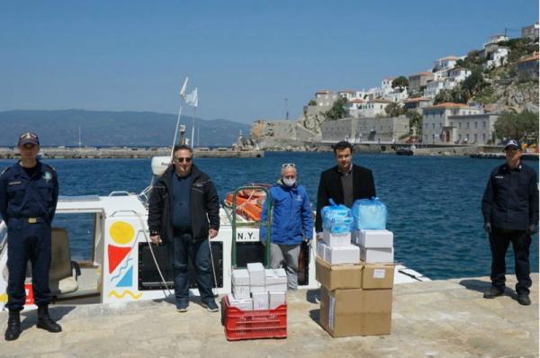 Υγειονομικό Υλικό  στον Δήμο Ύδρας από την Περιφέρεια Αττικής και την Ελληνική Εταιρεία Τοπικής Ανάπτυξης και Αυτοδιοίκησης