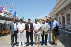 Την Ύδρα επισκέφτηκε ο Πρόεδρος του Διεθνούς Συμβουλίου Στρατιωτικού Αθλητισμού