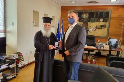 Ο Μητροπολίτης ΕΦΡΑΙΜ επισκέφτηκε τον Γ. Γραμματέα του Υπουργείου Πολιτισμού και Αθλητισμού Γεώργιο Διδασκάλου