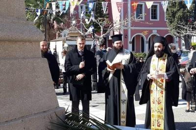 Στον πανηγυρίζοντα  Ι. Ενοριακό Ναό του Ευαγγελισμού στην Κυψέλη Αιγίνης παρέστη ο Πρωτοσύγκελλος Αρχιμανδρίτης π. Νεκτάριος Δαρδανός.