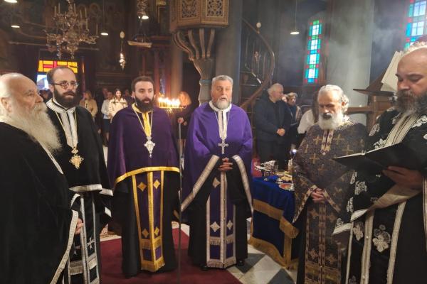 Με κατάνυξη  στον Ι. Καθεδρικό Ναό Ύδρας ο πρώτος Κατανυκτικός Εσπερινός - Τέθηκε σε προσκύνημα η Tιμία Κάρα του Αγίου Κωνσταντίνου