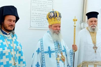 Ο Μητροπολίτης Ύδρας κ. ΕΦΡΑΙΜ στον Ιερό Ναό της Υπαπαντής Κυρίου Σπετσών με αφορμή τα 200 χρόνια από την ανοικοδόμησή του