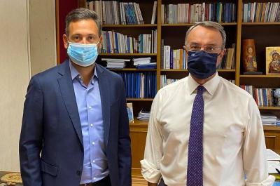 Συνάντηση του Βουλευτή Γιάννη Μελά με τον Υπουργό Οικονομικών Χρήστο Σταϊκούρα