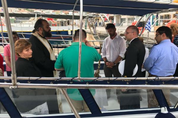 Τελέστηκε αγιασμός στο νέο σκάφος του Σπύρου Μαύρου. Καλοτάξιδο!