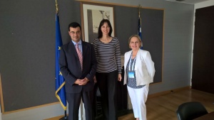 Συνάντηση του Δημάρχου Γιώργου Κουκουδάκη με την Υπουργό Τουρισμoύ Έλενα Κουντουρά