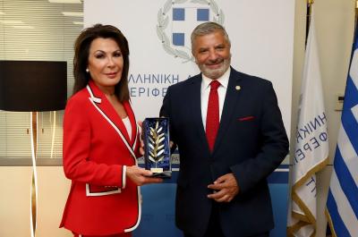 Συνάντηση του Περιφερειάρχη Αττικής Γ. Πατούλη με την Πρόεδρο της Επιτροπής «Ελλάδα 2021», Γιάννα Αγγελοπούλου