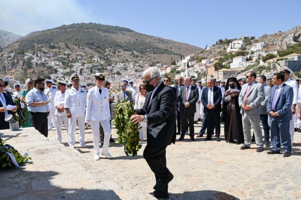 Συμμετοχή   της Λέσχης Αποφοίτων της Σχολής Ναυτιλίας Ύδρας στις εκδηλώσεις των Μιαουλείων