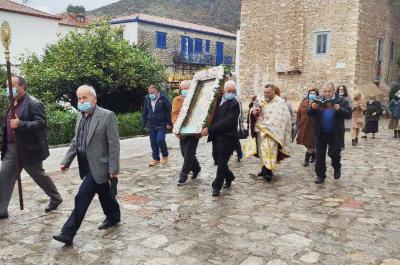 Η εορτή  της Αγίας Βαρβάρας στον κεντρικό Ι. Ναό του Αγίου Γεωργίου Ύδρας