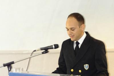 Ευχαριστήρια Επιστολή  του Λιμενάρχη Ύδρας Β. Βαζαίου προς την Άννα Κοτομάτη για τη δωρεά ειδών πρώτης ανάγκης στο Λιμεναρχείο
