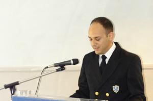 Ευχαριστήρια Επιστολή  του Λιμενάρχη Ύδρας Β. Βαζαίου προς την Άννα Κοτομάτη για τη δωρεά ειδών πρώτης ανάγκης στο Λιμεναρχείο