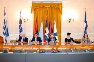 Από την παρουσίαση της Συμβουλευτικής Επιτροπής "Η Ύδρα για το '21" στην Παλαιά Βουλή