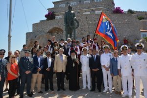 Καταθέσεις στεφάνων στη μνήμη του Ναυάρχου Ανδρέα Μιαούλη