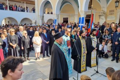 Ο Μητροπολίτης ΕΦΡΑΙΜ προέστη της Δοξολογίας στην Εθνική επέτειο και παρέστη στην επιμνημόσυνη δέηση