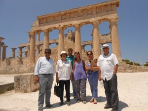 Στους αρχαιολογικούς χώρους της Αίγινας ο Αντιπεριφερειάρχης