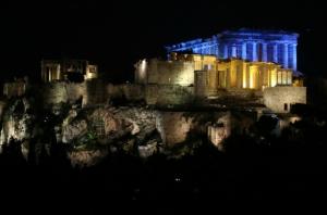 Στα μπλε  η Ακρόπολη για τα δικαιώματα των παιδιών