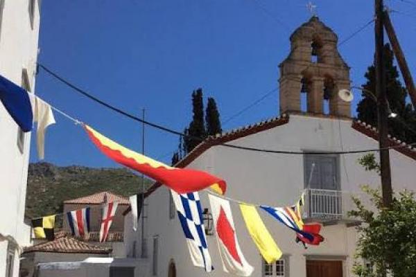 Πανηγυρικός εορτασμός  στον κεντρικό Ιερό Ναό του Αγίου Γεωργίου Ύδρας