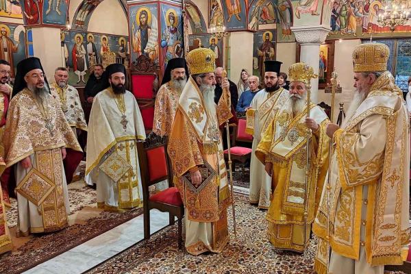 Τελέστηκε Τρισαρχιερατική  Θ. Λειτουργία για τα Ονομαστήρια του Σεβασμιότατου Ποιμενάρχη μας κ. ΕΦΡΑΙΜ