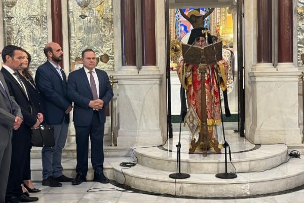 Μανώλης Καραμήτσος:  "Είχαμε την τιμή και τη χαρά να γιορτάσουμε με λαμπρότητα στον Πειραιά τον πολιούχο της Ύδρας μας"