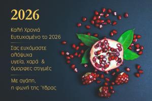 Καλή Χρονιά  με υγεία, χαρά, αγάπη και αμέτρητες όμορφες στιγμές!