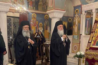 Τελέστηκε   στον Ι. Ναό των Αγίων Τριών Σπετσιωτών Νεομαρτύρων ο Μ. Τρισαρχιερατικός Εσπερινός