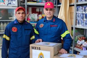 Εθελοντικό Πυροσβεστικό Κλιμάκιο Ύδρας: Ανθρωπιστικό υλικό για τους δοκιμαζόμενους λαούς της Τουρκίας και της Συρίας