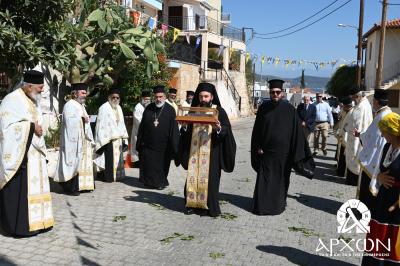 Ιερό Λείψανο  του Αγίου Νεκταρίου εκόμισε στη Μάνη ο Πρωτοσύγκελλος της Ι. Μητροπόλεως Ύδρας Αρχιμ. Πανοσ. Νεκτάριος Δαρδανός
