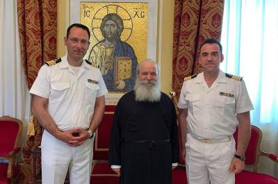 Στο Επισκοπείο δέχθηκε ο Ποιμενάρχης μας κ. ΕΦΡΑΙΜ τον νέο Λιμενάρχη και τον νέο Διοικητή της ΑΕΝ Ύδρας