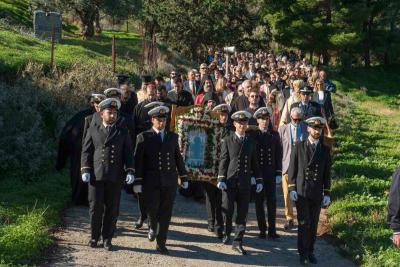Με κάθε εκκλησιαστική τάξη και ευλάβεια γιορτάστηκε στην Ύδρα ο Πολιούχος Άγιος Κωνσταντίνος ο Υδραίος