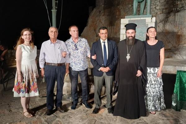 Ο Πρωτοσύγκελλος  π. Νεκτάριος Δαρδανός στις εκδηλώσεις τιμής για τον Αντώνιο Λιγνό
