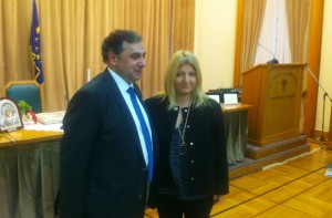 Η Βουλευτής Γεωργία Γεννιά στην κοπή πίτας των παραγωγικών φορέων του Πειραιά