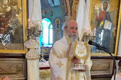 Ο Μητροπολίτης ΕΦΡΑΙΜ ιερούργησε σήμερα στον πανηγυρίζοντα ενοριακό Ναό της Αναλήψεως Κυρίου Σπετσών