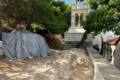 Έκκληση   του Καθεδρικού Ναού για την απομάκρυνση οικοδομικών υλικών από τον χώρο του Αγίου Κωνσταντίνου του Υδραίου