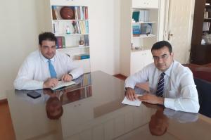 Με τον Υφυπουργό Εσωτερικών Θ. Λιβάνιο συναντήθηκε ο Δήμαρχος Ύδρας Γ. Κουκουδάκης