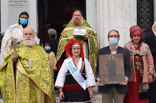 Με λαμπρότητα  γιορτάστηκε στον Ι. Ναό Αγίου Νικολάου Πειραιά η μνήμη του Αγίου Κωνσταντίνου του Υδραίου