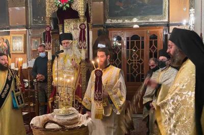 Ο Μητροπολίτης ΕΦΡΑΙΜ χοροστάτησε στον Μητροπολιτικό Ναό Κοιμήσεως Θεοτόκου Αιγίνης