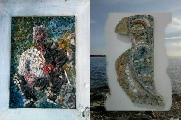 Έκθεση ψηφιδωτού της Μ. Χαντζοπούλου-Βακιρτζή στην Α.Σ.Κ.Τ σε επιμέλεια του Γιάννου Βουρλάκου