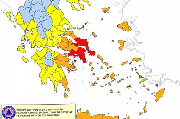 Ακραίος κίνδυνος πυρκαγιάς σε Αττική και Εύβοια την Κυριακή 22 Αυγούστου – Μήνυμα από το 112