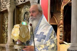 Ο Σεβασμιότατος  κ. Εφραίμ ιερούργησε και μίλησε στον Ιερό Καθεδρικό Ναό Ύδρας, την Πέμπτη της Αναλήψεως