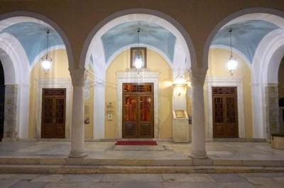 Ανακοίνωση   του Ι. Καθεδρικού Ναού Ύδρας για την καθυστέρηση στο έργο της συντήρησης των τοιχογραφιών του τρούλου