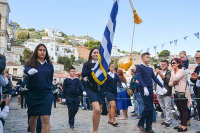 Με επισημότητα ο εορτασμός της 28ης Οκτωβρίου στην Ύδρα