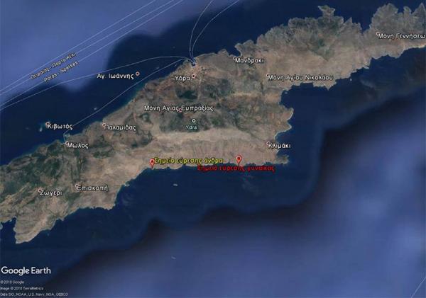 Εντοπισμός και διάσωση ζεύγους αλλοδαπών από το Εθελοντικό Πυροσβεστικό Κλιμάκιο Ύδρας