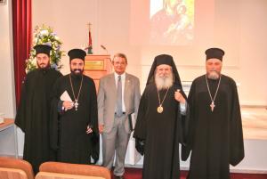 Πλήθος κόσμου στην επίκαιρη ομιλία του Καθ. Εμ. Βαρβούνη στη συνεδριακή αίθουσα του Καθεδρικού Ναού