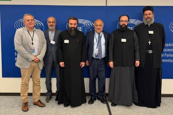 Θερμή υποδοχή  εκπροσώπων της I. Μητροπόλεως Ύδρας στο Ευρωκοινοβούλιο από τον Δημήτριο Τσιόδρα