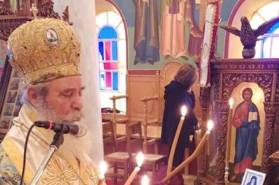 Στον Ι. Ναό του Νεομάρτυρα Κωνσταντίνου του Υδραίου ιερούργησε ο Σεβ. Μητροπολίτης ΕΦΡΑΙΜ