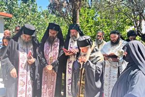 Προεξάρχοντος   του Σεβασμ. Ποιμενάρχη κ. ΕΦΡΑΙΜ τελέστηκε η εξόδιος ακολουθία της προηγουμένης του Ι. Ησυχαστηρίου Αγίας Αναστασίας, μοναχής Αναστασίας